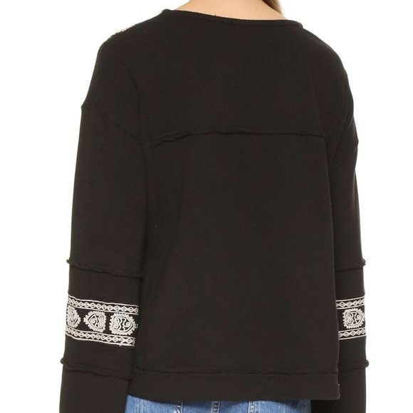 FREE PEOPLE Santa Maria Tiger French Pullover-XS,S - Picture 3 of 8